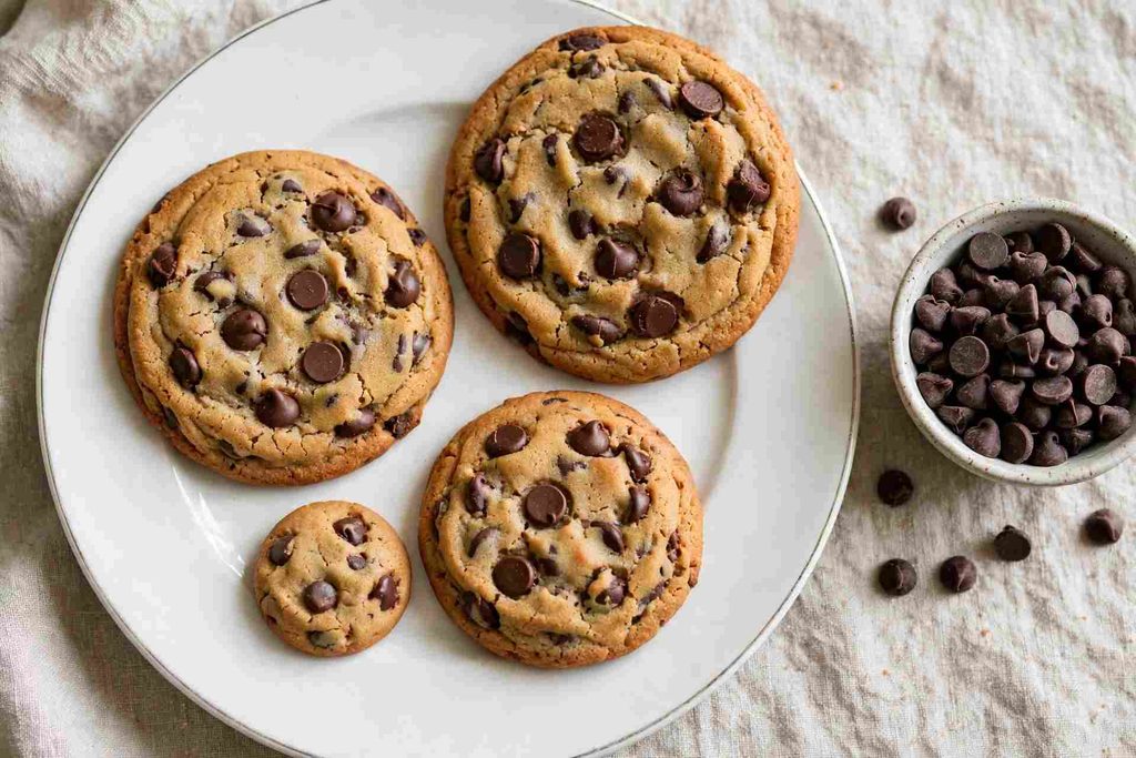 Home made chocolate chip cookies
